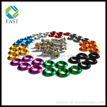 Color Anodized Conical Aluminum Washers
